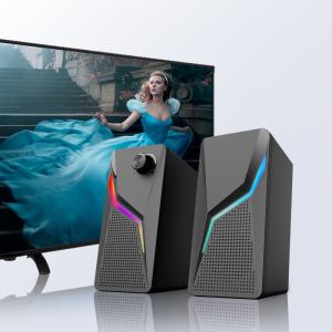 Wholesale No Distortion 2.0 Desktop Speakers 3.5mm Connector Type 2 X 3W Power Output from china suppliers