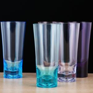 Wholesale Stackable Hi Ball Plastic Tumbler Glasses Colorful Unbreakable SAN Vodka Shot Glasses from china suppliers
