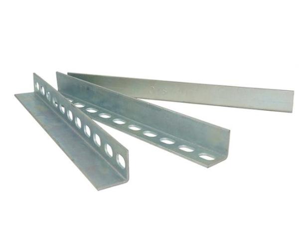Electrical Galvanizing Steel L Profile , Steel Slotted Angle Bar For Transmissio