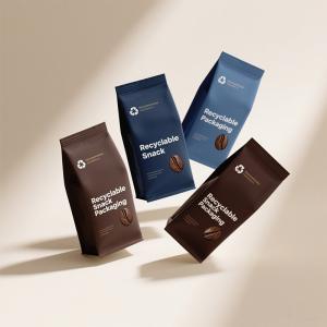Wholesale 8-Seal Stand Up Zipper Pouch With AL / PE Laminated Film For Snack / Coffee Packaging from china suppliers