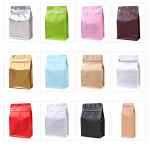 Puncture Resistant Stand Up Square Bottom Coffee Bags with Degassing Valve