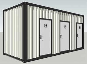 Wholesale Magic Prefabricated Modular Toilets 1.5 Tons Assembled Container from china suppliers