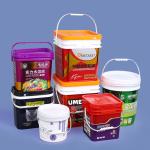 Milk Square Rectangle Customize Heavy Duty Food Snacks Plastic Bucket With