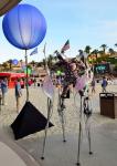 Single RGB Inflatable Led Light Color Changing , Events Lighting Balloon Led