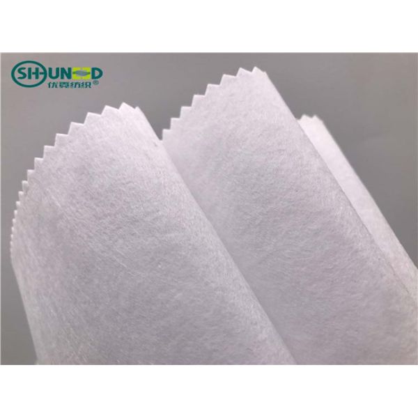 Cut Away 100% Polyester Embroidery Backing Fabric 100cm Width Extra White