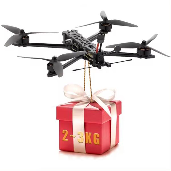 Black FPV Racing Drone with Long 45-Minute Flight Time FC BL F405 ESC F60 Blheli