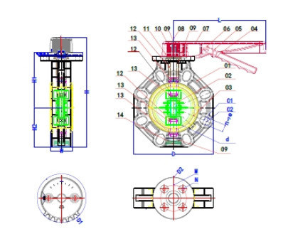 2-1/2 - 8&quot; Inch Plastic UPVC/PVC Handle Type Butterfly Valve for Water Supply