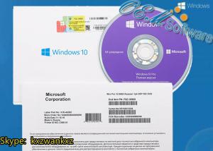 China Sealed Windows 10 Pro Oem Pack Online Activation 64 Bit Win 10 DVD Pack Box on sale