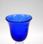 Handblown Solid Color Mexican Bubbles Goblet Crystal Wine Glass