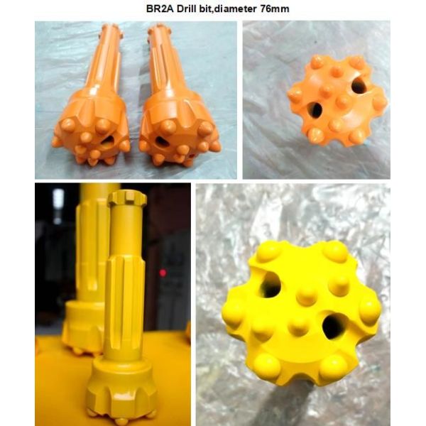 BR2 / BR3 2" DTH Hammers Well Drilling Low Air Pressure BR2 Hammer Yellow Color