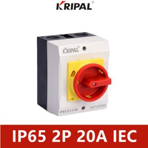 Wholesale KRIPAL Waterproof Load Isolation Switch IP65 2 Pole 230-440V IEC Standard from china suppliers