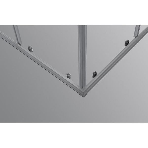 Sliding Opening European Shower Enclosure With Alum Frame And 5/6mm Tempered Glass