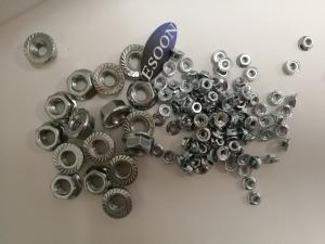 Wholesale DIN6923 Hexagon flange nuts ISO4161 GB6177-86 Grade 4 Zinc coating surface from china suppliers