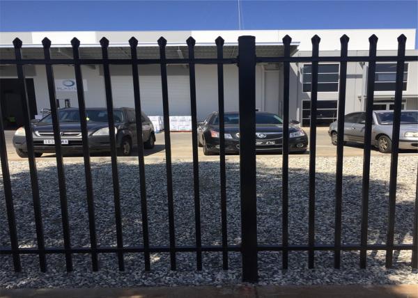 2.1mx2.4m Australia Black Heavy Duty Welded Security garrison steel picket