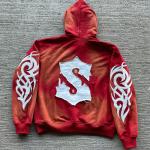 Customized Colorful Embroidery Logo 2 Piece Jogger Sets Flared Sweatpants