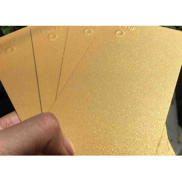 High Performance Metallic Gold Glitter TGIC Powder Coat