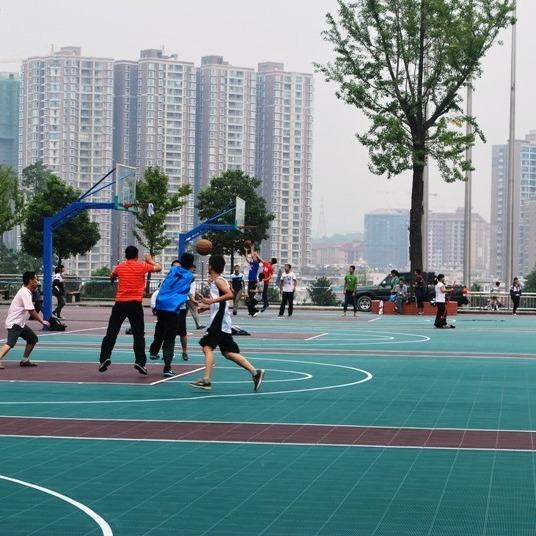 Eco Friendly PP Tiles Sports Flooring With Weather Resistant Polypropylene