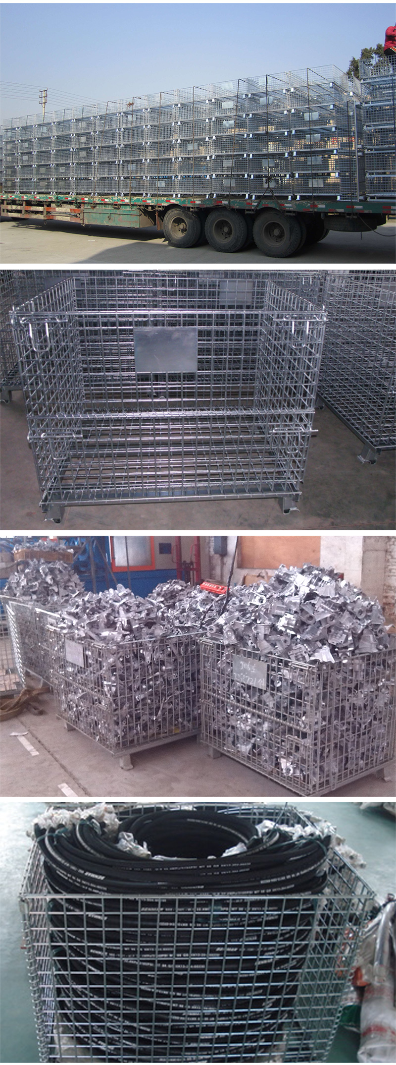 600kg Warehouse Storage Cages With Wheels For Supermarket Odm