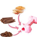 Pet Toys Ultra Non-Toxic Pet Tooth Cleaning Interactive Bone Toys for Aggressive