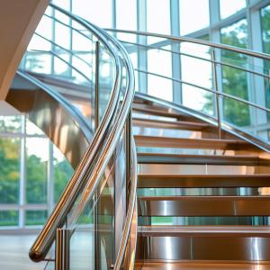 Wholesale Durable Stainless Steel Handrails with Wood Accents for Glass Railing Systems from china suppliers