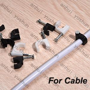Wholesale 4mm-25mm Circle Or Flat Plastic Cable Clips for Cable Management from china suppliers