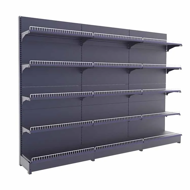 Factory custom color size metal supermarket shelves supermarket racks supermarket gondola