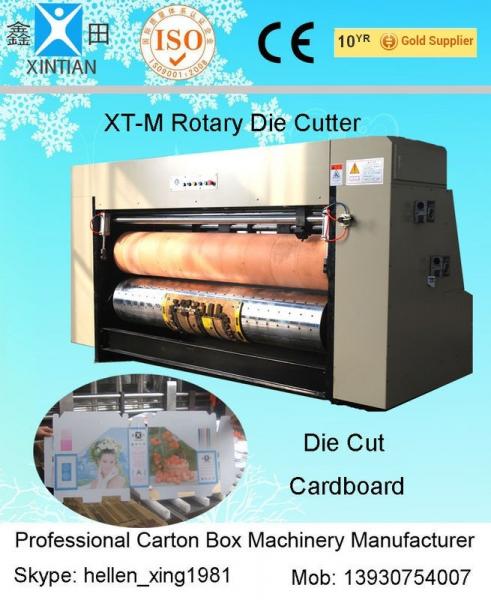Quality Double Roller Feeding Rotary Die-Cutting Machine For Paperboard / Die Cut Printing for sale