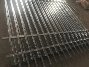 Wholesale Hercules Fence Panels 45° Mitre 1800mm height 2450mm Steel Picket Fence Interpon coated 80 microns minimum powder from china suppliers