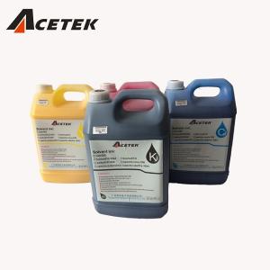 Wholesale C M Y K LC LM Solvent Based Ink 5L Plastic Bottle For Konica KM512i head from china suppliers