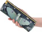 Butterfly Pencil Case for Women Pen Pouch Cylinder Small Carrying Zipper Simple