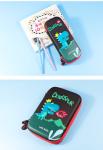 Cute Large Pencil Case , Customized Logo Canvas Pencil Pouch With Zipper