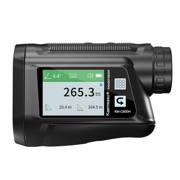 Digital laser rangefinder with side screen, golf rangefinder, hunting telescope