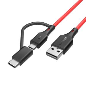 Wholesale Mobilephone 10cm 3ft 6 Foot 5v 3a 2 In 1 Type C Micro Usb Cable Custom Made Usb Cables from china suppliers