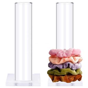 Wholesale Clear Acrylic Scrunchie Holder Hair Tie Vanity Shoot Scrunchie Stand 7.6x3.6 from china suppliers