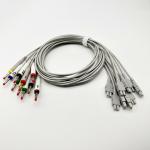 GE Marquette MAC EKG Leadwire With Banana / Clamp Adapter TPU 0.9M 2016032-001