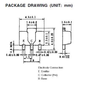 China On-chip resistor PNP silicon epitaxial transistor HR1F3P NEC SOT-89 on sale