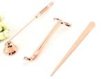 Candle Wick Trimmer Candle Snuffer & Candle Accessory Set Rose Gold