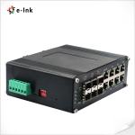 8 Port 10/100/1000T L2+ Ethernet Media Converter With 4 Port 1000X SFP 2 Port