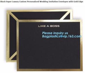 Wholesale Wholesale custom Classic style a3 a4 a7 gold brown shipping kraft paper envelope, custom logo fancy paper envelope for i from china suppliers