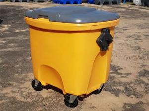 Wholesale Corrosion Resistance LLDPE Rotomolded Part Single Wall Lid 150L Waste Bin from china suppliers