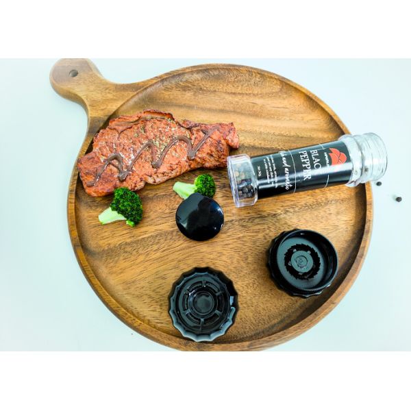 Customized Colors Accepted High Durability Plastic Pepper Grinders For Spice