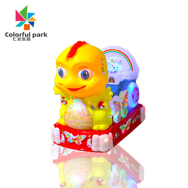 Kids Game Machine Coin-Operated Shake Truck Commercial New Electric Music Yellow Dinosaur Rocker