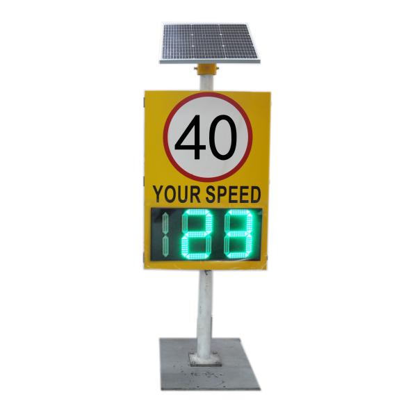Road Safety 50W Peak Power Portable Radar Speed Sign With 600x1000 Portable