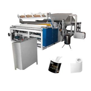 Wholesale Embossing Gluing Lamination Kitchen Paper Paper Roll Rewinding Machine 1750mm from china suppliers