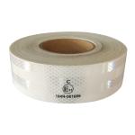 PET Micro Prismatic White Conspicuity Tape Reflective Vehicle Tape ECE