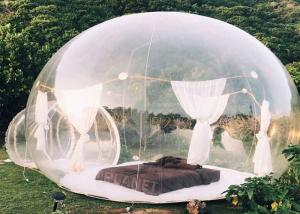 Wholesale 0.8mm clear PVC Inflatable Bubble Tent with 2m tunnel from china suppliers