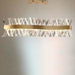 Semi Ellipse Luxury Pendant Lights K9 Ceiling Light Modern Crystal Chandelier