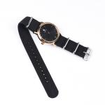 NATO Style Canvas Strap Watch Band 26mm One Piece With Thread Holes