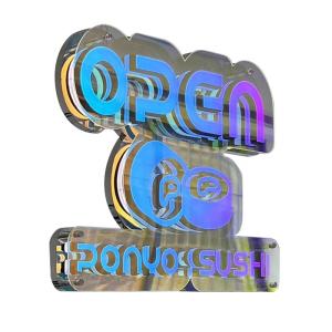 Wholesale Indoor Electronic Signs with Infinite Background and Acrylic Mirrors LED Letters from china suppliers