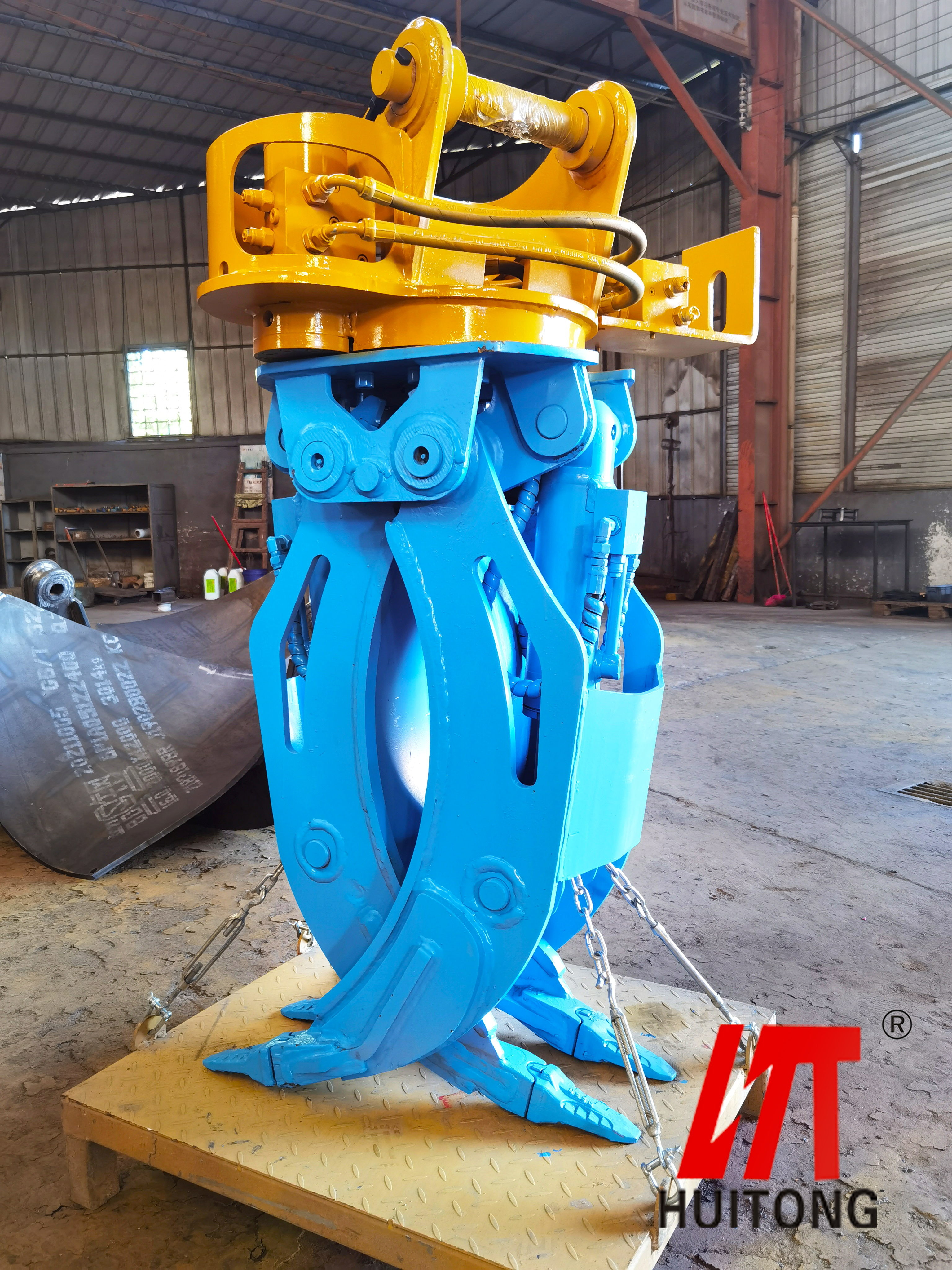 SH240 Q690D Excavator Rotating Grapple Mechanical Type
